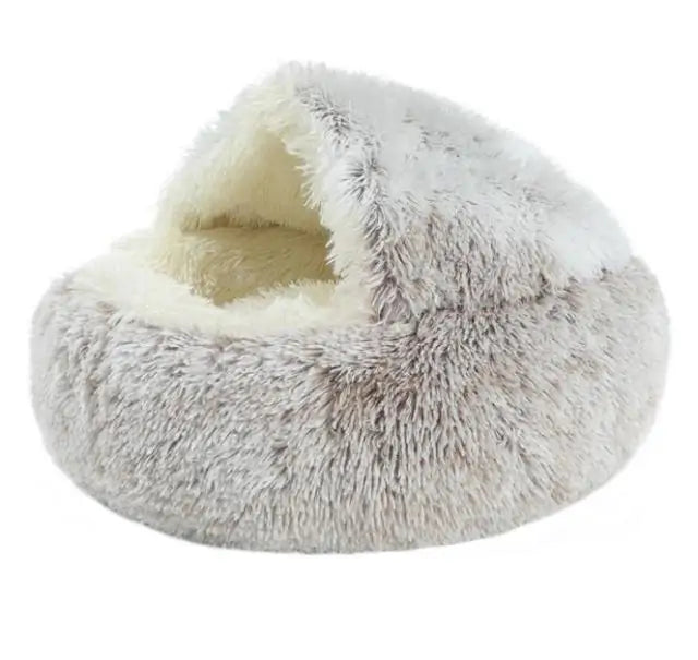 2 In 1 Long Plush Pet Bed