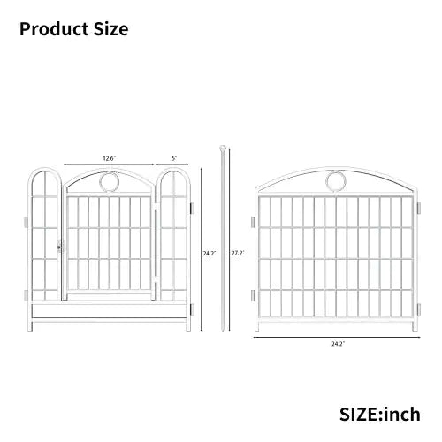 Dog Playpen Indoor 24 Inch 8 Panel Metal Dog Playpen