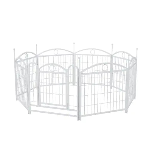 Dog Playpen Indoor 24 Inch 8 Panel Metal Dog Playpen